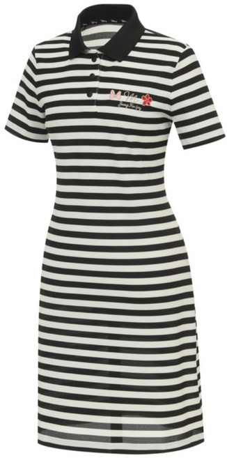 디즈니골프 여성 여름 스트라이프패턴 반팔카라원피스 _NC평촌