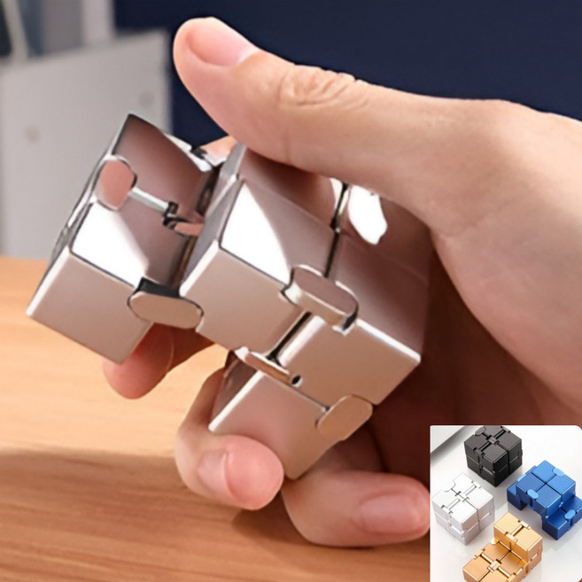 에쎄치 피젯토이 피젯스피너 큐브, 1개, 블랙