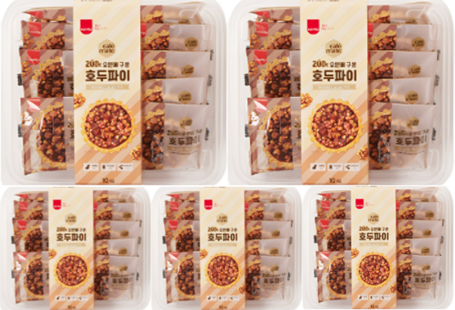 삼립 오븐에 구운 호두파이 10개입, 400g, 5개