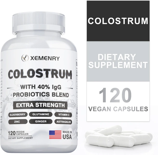 120개입 초유 1220mg - 소화 지원 장 건강 - 프로바이오틱스 L-글루타민, 1개, 60정 - 쿠팡