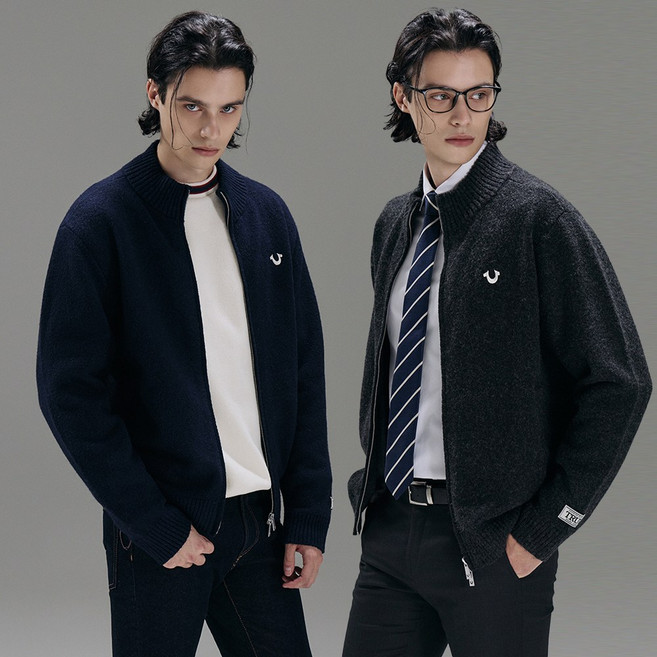 [트루릴리전] 25FW 남성 니트 집업 가디건 1종