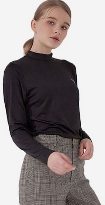 루체트리 터틀넥 레드캠프 여성 세미 목폴라 니트