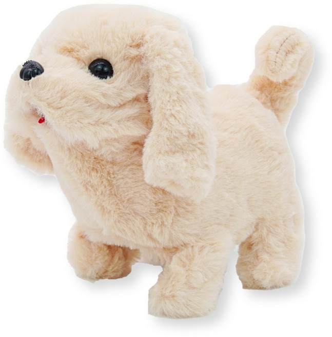 움직이는 강아지 토끼 고양이 인형 9종 리트리버 허스키 동물인형, 16cm, 리트리버 브라운, 1개