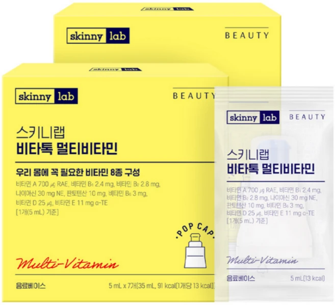 스키니랩 비타톡 액상 멀티비타민 7p, 35ml, 2개 - 쿠팡