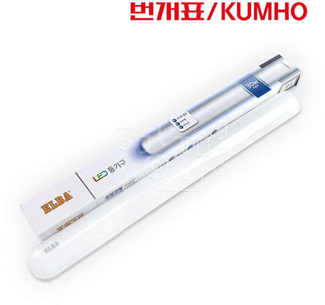 번개표 ELBA 일자등 30W, 주광색(흰색빛), 번개표LED일자등30W(엘바), 1개
