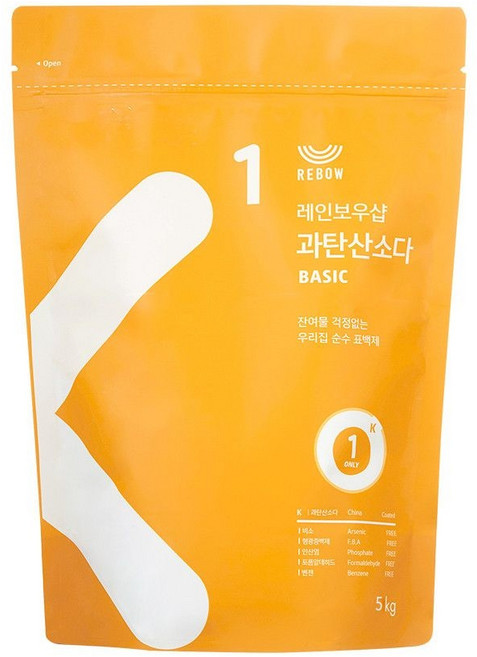 (정품) 레인보우샵 과탄산소다 베이직 5kg 대용량, 1