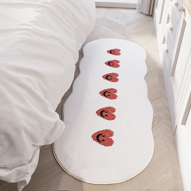 샤샤벨 부드럽고 푹신한 미니 러그 침대 발매트 주방 매트 카페트