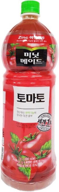코카콜라 미닛메이드 토마토, 1.5L, 17개