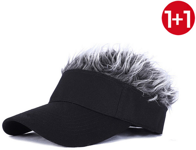 다봄마켓 1+1 남성용 다용도 골프 인모 썬캡 헤어가발모자