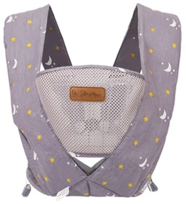 JoyBaby X型嬰兒背帶 交叉可調整揹巾, 灰色星星