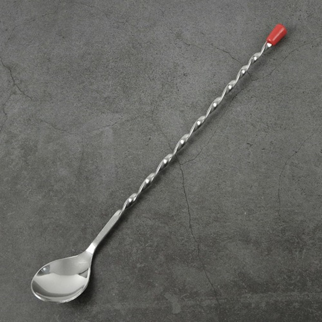 칵테일 스텐 바스푼 28cm 머들러 하이볼 바용품, 1개