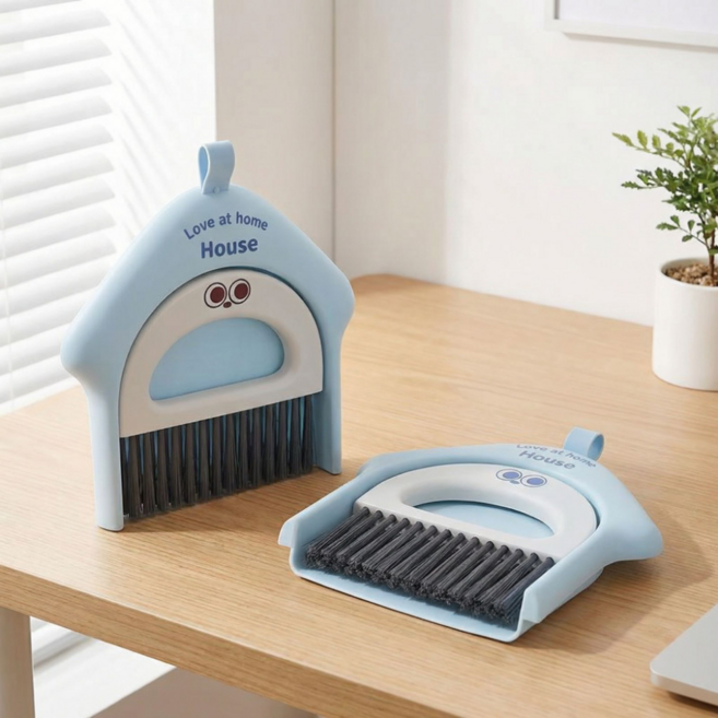 [다있어유] 내 책상 미니 쓰레받이 1+1 세트, [1+1] 클린 블루 (안방욕실+거실욕실), 1개