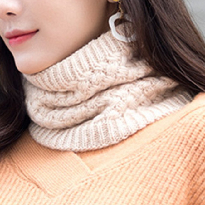 부드러운 겨울 넥워머 니트 목토시 목플러 여자 남자