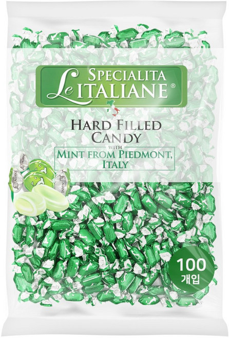 이탈리아 세라 페퍼민트 캔디 대용량 사탕 100개(개별포장), 1개