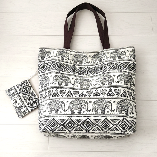 접이식 장바구니 에코백 빅사이즈 지퍼형