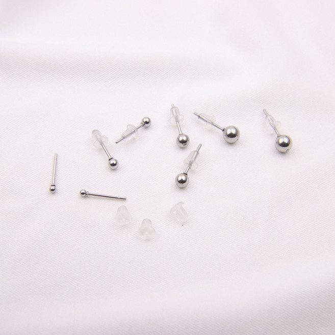 鈦鋼養耳棒不鏽鋼豆豆圓珠耳骨釘簡約百搭小巧耳飾