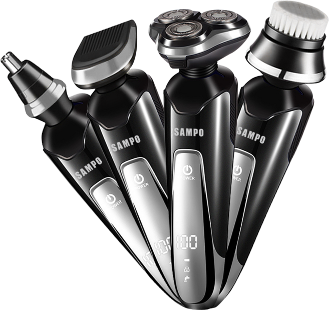 SAMPO聲寶 多功能三刀頭電鬍刀EA-Z1810WL 水洗 鬢角刀 LED顯示 原廠保固