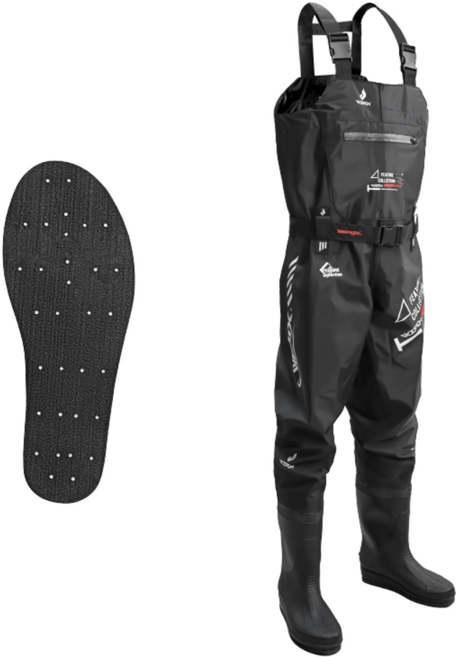 요수멜빵바지 우의 갯바위 워터프루프 기모 전신저수지 방수의, 42, WCX-4022 가슴밑단바지 펠트창