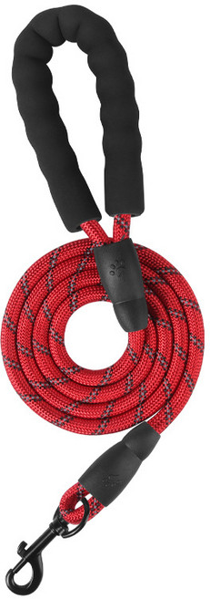 마이쁘띠 중형견 대형견 산책줄 리드줄 60cm 150cm, 1개, 레드
