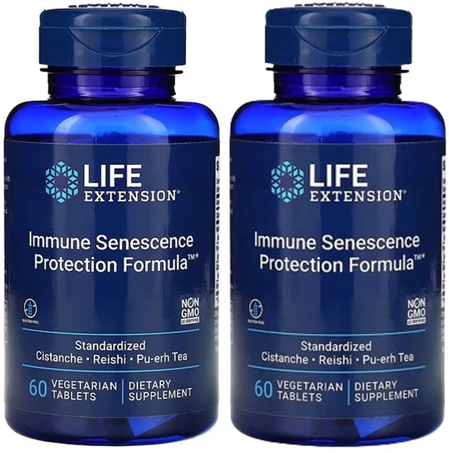 라이프익스텐션 면역 노화 보호 포뮬러 60 식물성 정제 2팩, 2개, 60정 - 쿠팡