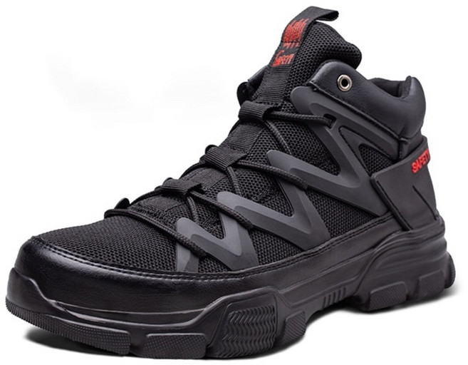 남성방한화 겨울 오토바이방한화 따뜻한 낚시 부츠 털신발 작업 파괴할 수 안전 남자 강철