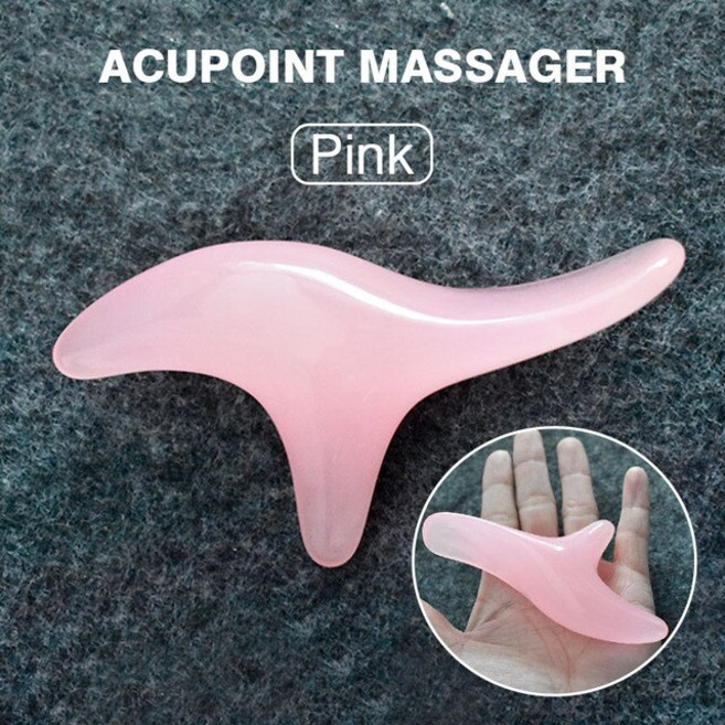 두피괄사 은괄사 갈사 유기 도자기 세라믹 괄사 주걱턱 팔자주름없애기 사각턱천연 비취 Gua 샤 스톤 보드, 1개