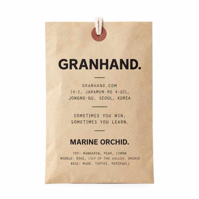 3위 - 그랑핸드 사쉐 9종 택 1 granhand 방향제, 1개, 마린 오키드 Marine Orchid