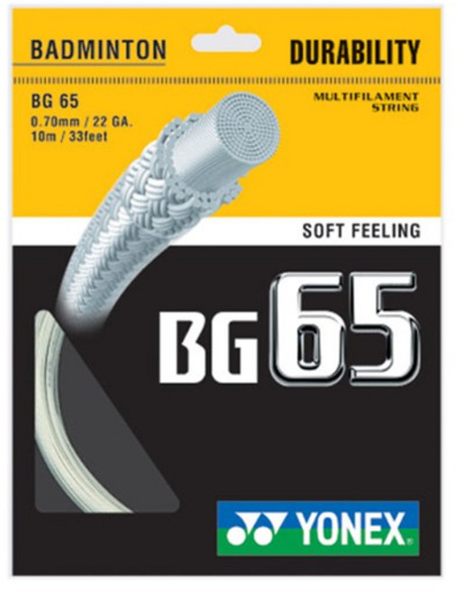 羽拍 穿線 Badminton String [DH09321-003], BG65-白, 1個