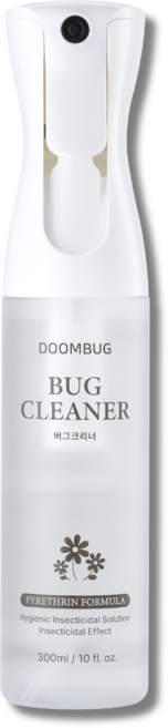 둠벅 버그크리너 피레트린 집먼지 진드기 퇴치제 베드버그 초파리 살충제 침대 이불 매트리스 패브릭 케어 스프레이, 1개, 300ml