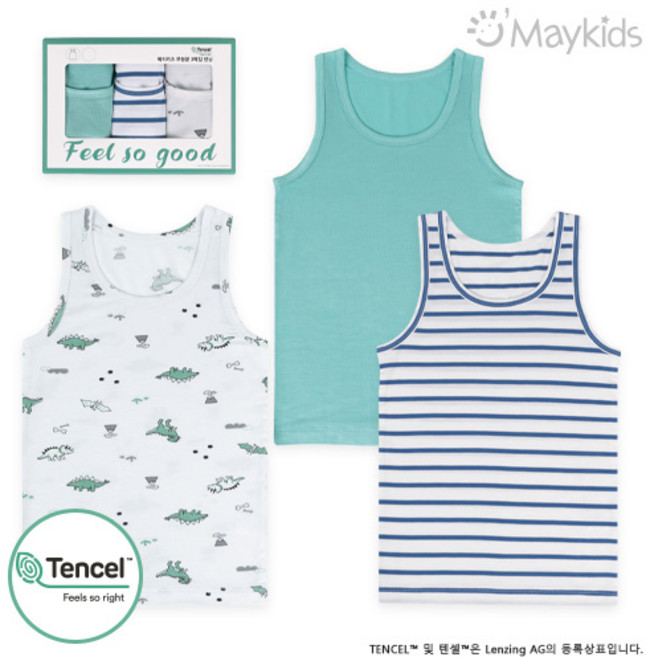 쥬라기ST 남아3매입 모달런닝