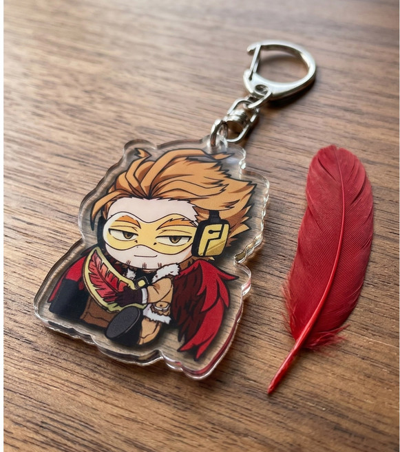 나히아 키링 나의 히어로 아카데미아 굿즈, 1개, 호크스