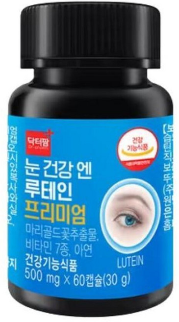 상세페이지참조닥터팜 눈건강엔 루테인 프리미엄 60캡슐 x 1병, 60정, 1개