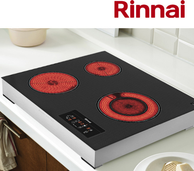 린나이 전국설치(비용별도) 3구 매립형 빌트인/프리스탠딩 하이라이트 전기렌지 쿡탑 레인지 전기레인지, 프리스탠딩, 33A_8cm