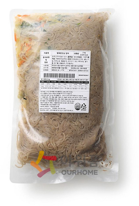 냉동 아워홈 행복한맛남 잡채 2kg, 1개