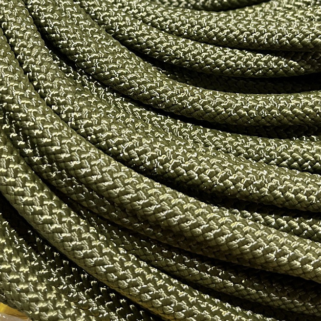 다이나믹 스테틱 전문가 등반 안전로프 자일로프 초강력 다용도 요트 정박 로프, 카키