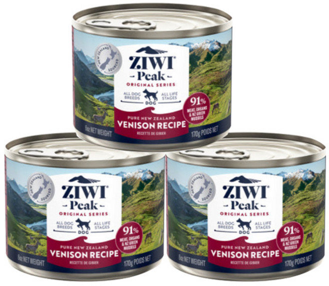 지위픽 독 강아지캔 사슴고기 170g x 3개 뉴질랜드 생산제품