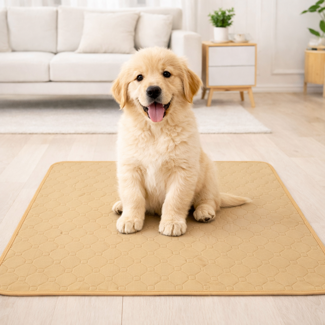 리엔토 빨아쓰는 방수 기저귀 배변 보조패드, 3개, 베이지