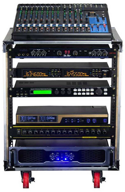 음향장비 캐비넷 이동식 12U 방송실 공연 오디오장, 16U, B. 16U