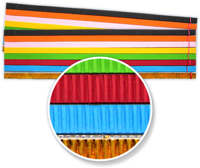 attizone 띠골판지 20색 골판지색종이 세트 만들기재료, 칼라혼합