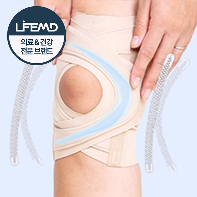 라이프엠디 슬림형 무릎보호대 런닝 등산 슬개골 헬스 얇은 무릎 보호대 슬개건 슬개골 스쿼트 농구 관절 인체공학 니슬리브, -, 1개