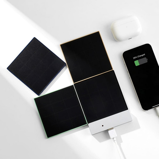 조립식 휴대용 태양광 충전기 솔라브릭(SolarBrick) 1P Set 블랙