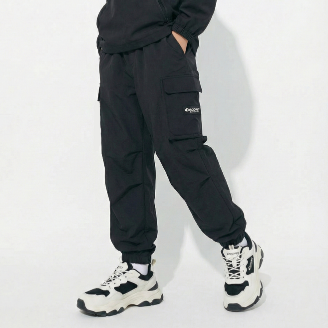 [백화점정품] 디스커버리 키즈 바지 우븐 조거팬츠 주니어 초등학생 저학년 고학년 츄리닝 카고바지 트레이닝 바지