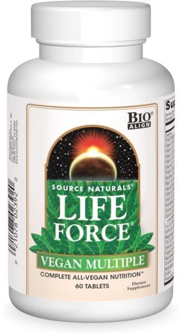 출처 내추럴 라이프 포스 비건 멀티플 올 비건 뉴트리션* - 60정, 60 Count, 1개 - 쿠팡