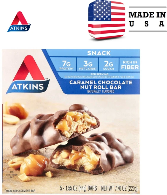 Atkins 스낵바 5개 각 약40g, 02.레몬 바 - 쿠팡