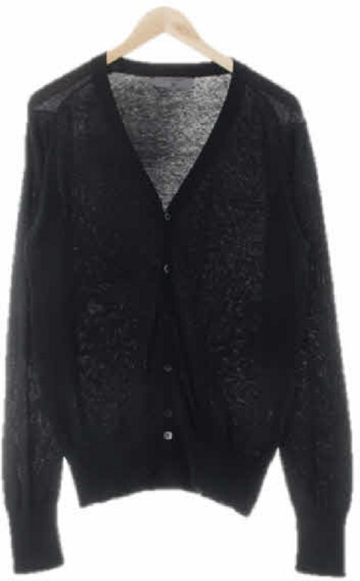 9797 지오다노 블랙 면혼방 브이넥가디건 [95]