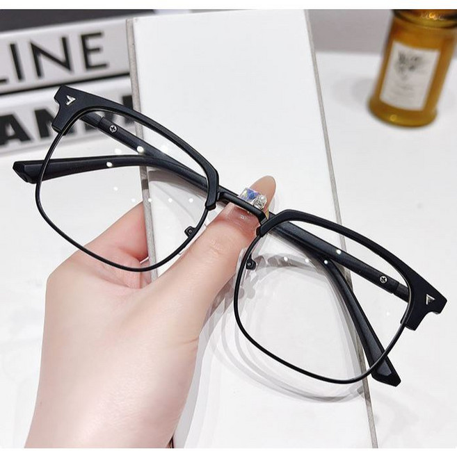 復古時尚半框眼鏡 質感變色 74320