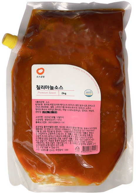 칠리마늘 소스 (2Kg), 2kg, 1개