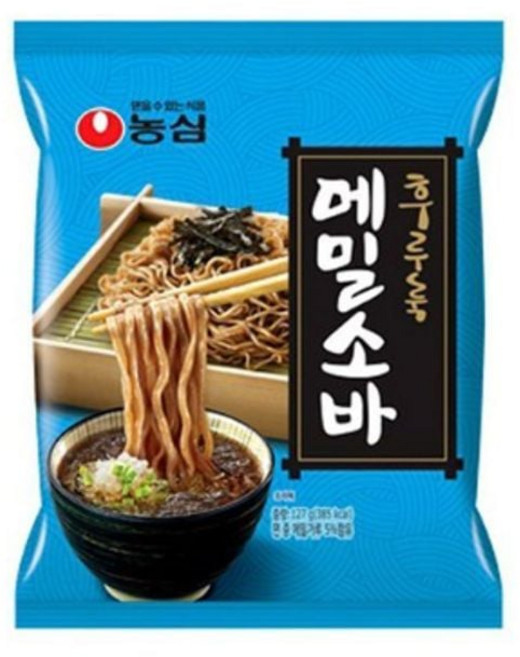 농심 메밀소바 총40개 박스 ala+57702aO, 1g