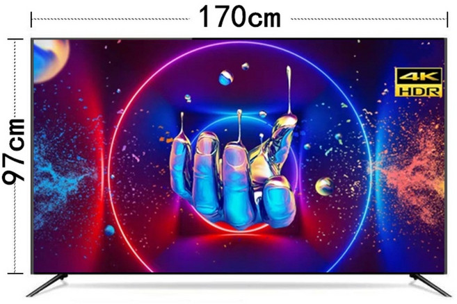 4K 대형 100인치티비 고화질 TV 100인치 모니터, 75인치 4K