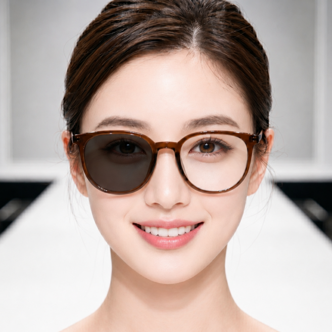 하나코코 뿔테 변색 안경 자외선 차단 블루라이트차단 차단 안경 변색 선글라스 겸용 남녀공용